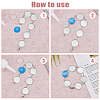 DIY Blank Dome Alloy Link Chain Bracelet Making Kit BJEW-DC00001-5