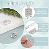 2Pcs 925 Sterling Silver Rhinestone Clasps FIND-PH0022-30B-5