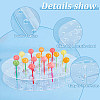 Oval Acrylic Lollipop Display Risers ODIS-WH0038-58-4