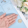 925 Sterling Silver Spring Gate Rings STER-BBC0009-25-3