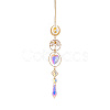 Glass Cone Hanging Suncatcher Prism Ornament PW-WG88031-01-1