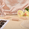 Transparent Acrylic Place Card & Wood Card Holder Set ODIS-WH0038-62-5