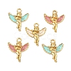 30Pcs 3 Colors Alloy Enamel Pendants ENAM-CJ0002-57-1