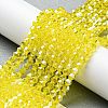 Transparent Electroplate Glass Beads Strands EGLA-A039-T2mm-A21-4