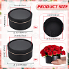 2Pcs 2 Sizes Flat Round Cardboard Paper Flower Organizer Package Boxes CON-BC0007-79B-2
