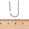 2MM 304 Stainless Steel Curb Chain Necklaces NJEW-T016-13P-5