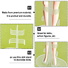 Transparent Plastic Doll Standing Bracket AJEW-WH0312-71-4
