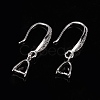 Anti-Tarnish Rhodium Plated 925 Sterling Silver Earring Hooks STER-F033-55P-5