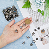 SUPERFINDINGS 24Pcs Alloy Star Lapel Pin Brooches JEWB-FH0001-37B-3