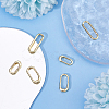 6Pcs 3 Styles Brass Spring Gate Rings KK-DC0004-94-4