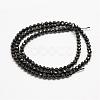 Natural Black Spinel Beads Strands G-G682-23-3mm-2