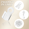 1200Pcs 4 Colors Iron Folding Crimp Ends IFIN-CN0001-07-6