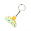 Mosque Shaped Eid Mubarak Keychain PVC Plastic Keychain KEYC-G053-02P-1