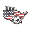 American Football Themed Printed Wooden Pendants WOOD-B012-02E-1