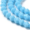 Opaque Solid Color Imitation Jade Glass Beads Strands GLAA-F029-P4mm-12-3
