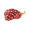Brass Enamel Pendants X-KK-A252-01G-2
