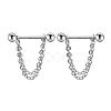 304 Stainless Steel Nipple Rings WG03B2E-10-1