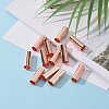 Brass Tube Beads KK-E774-81RG-5