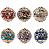 6Pcs 6 Colors Handmade Indonesia Beads IPDL-SP0001-02-1