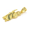 Priest Rack Plating Brass Micro Pave Cubic Zirconia Pendants KK-G513-90G-2
