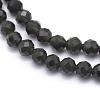 Natural Obsidian Beads Strand G-E411-33-3mm-3