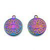 Ion Plating(IP) 201 Stainless Steel Pendants STAS-N098-220M-3