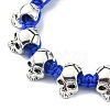 Adjustable Alloy Braided Beads Bracelets BJEW-JB10919-3