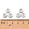 Brass Rhinestone Spacer Beads X-RB-A014-Z8mm-18S-2