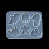 Starfish/Whale/Octopus Pendant DIY Silhouette Silicone Mold X1-DIY-K073-09A-4