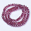 Electroplate Glass Beads Strands EGLA-A034-T3mm-A02-2