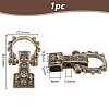 Nbeads 1Pc Tibetan Style Brass Shackle Clasps KK-NB0003-68-2