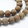 Natural Wood Lace Stone Beads Strands G-F518-21-8mm-3