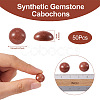 Synthetic Goldstone Cabochons G-R416-12mm-47-3