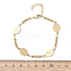 Religion 304 Stainless Steel Link Bracelets BJEW-F524-04A-G-5