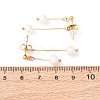 304 Stainless Steel Round Tassel Stud Earrings EJEW-K268-89G-5