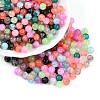 Baking Paint Imitation Jade Glass Beads DGLA-S115-6mm-MY-1