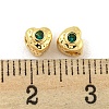 Brass Micro Pave Clear Cubic Zirconia Beads KK-G490-17G-01-3