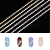 12Pcs 6 Style Alloy Rhinestone Chains MRMJ-HY0002-30-4