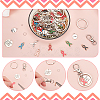 DIY Awareness Ribbon Theme Keychin Making Kit DIY-PH0020-71-4