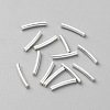 925 Sterling Silver Curved Tube Beads STER-WH0004-016-2