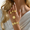 Bohemian Brass Finger Ring Bracelets KT1838-1-3