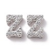 925 Sterling Silver Micro Pave Cubic Zirconia Beads STER-Z005-15P-Z-1