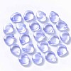Transparent Spray Painted Glass Beads GLAA-T016-29E-1