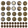 20 Sets 10 Style Lion/Flower/Heart Alloy Decorative Rivets FIND-DC0005-20-1