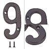 Iron Home Address Number AJEW-WH0126-24I-4