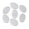 Tarnish Resistant 304 Stainless Steel Stamping Blank Tag Pendants LS-STAS-S028-02-2