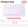 2Pcs Polyester Paillette Beads OCOR-CY0002-37-2