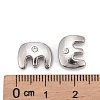 Letter Slider Beads for Watch Band Bracelet Making ALRI-O012-E-NR-3