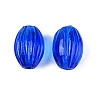 Handmade Ribbed Lampwork Beads LAMP-N042-01G-1