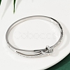 201 Stainless Steel with Rhinestone Bangles for Women LS-BJEW-B138-03P-3